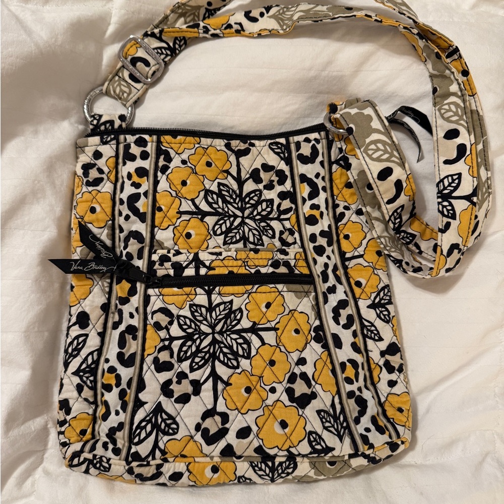 Vera Bradley Yellow Go Wild Crossbody Bag
